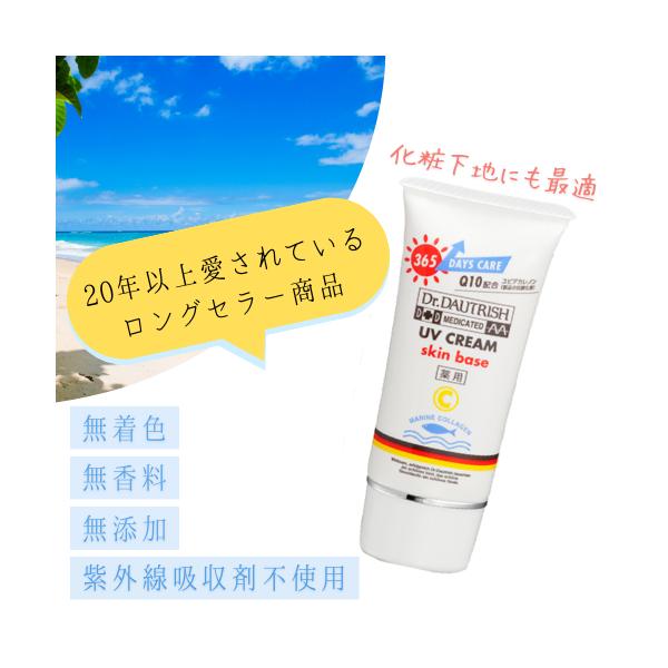 UVクリーム　日焼け止め 化粧下地 紫外線吸収剤不使用 コラーゲン 無添加 無着色 無香料 ピカソ美科学研究所 ドクター・ドートリッシュ　爆買