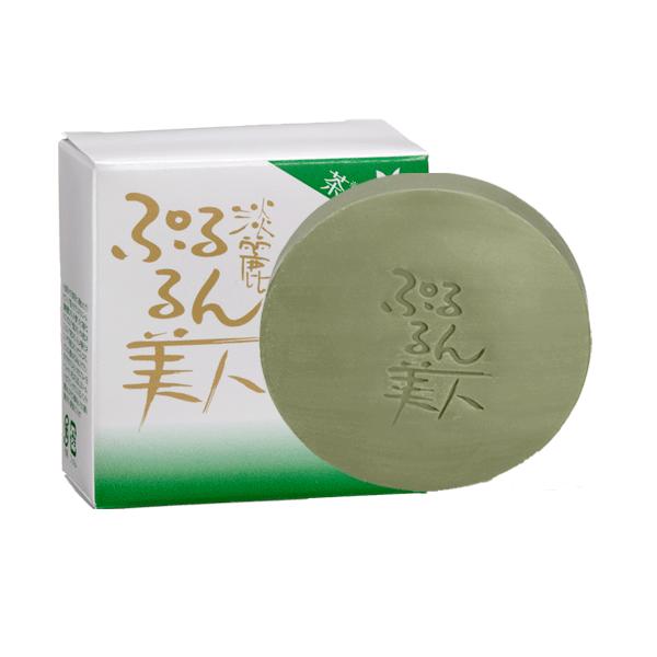 洗顔 石鹸 お茶成分 大関 淡麗ぷるるん美人石鹸 80g 爆買 : 布亀Yahoo