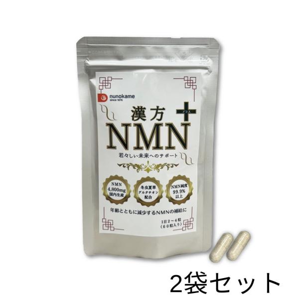 NMN エヌエムエヌ サプリメント 漢方NMN＋ 2袋セット 冬虫夏草