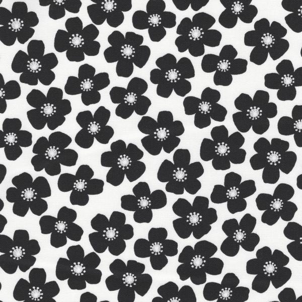 FUWARI 染布 オックス ミニ お花もよう ホワイト系地 6色 1m単位 生地