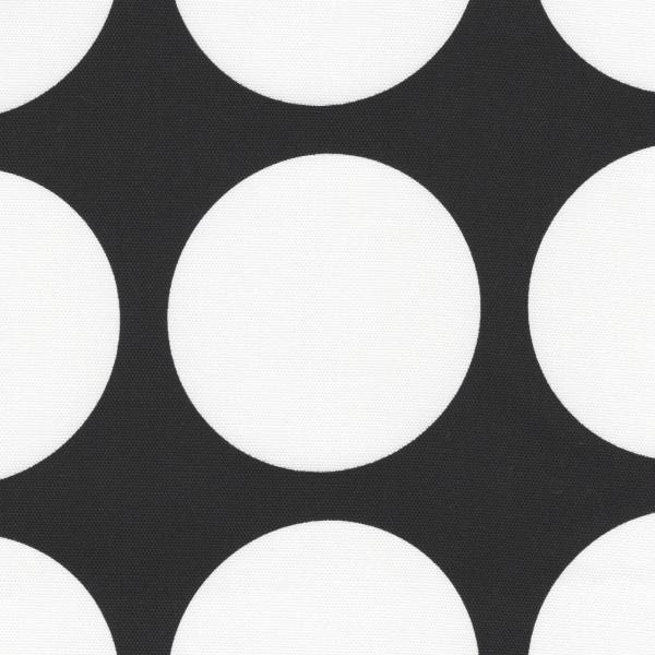 オックス 約7cm モノクロ ドット ブラック地×ホワイトドット 4色 1m