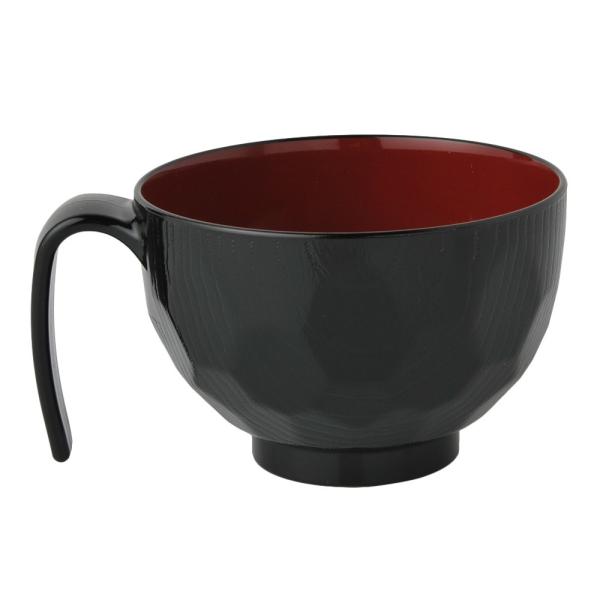 こちらの商品は介護用のお椀になります。取ってがついているので、持ちやすく、食べやすくなっています。材質：PET/ウレタン塗装/ABS樹脂/ウレタン塗装寸法：幅132×奥行104×高さ70mm　口径105mm　重さ：84g容量：270mlメー...