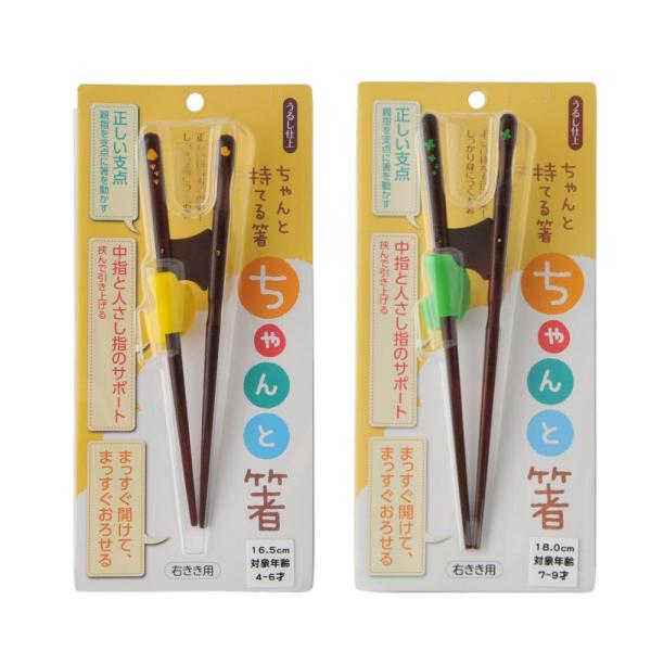 ちゃんと持てる箸。お子様に正しいお箸の持ち方を身につけさせましょう。寸法：16.5cm(4才〜6才)　18cm(7〜9才)メーカー：イシダ※定形外郵便(1800円以上で送料無料)を　ご選択のお客様は　1回のご注文につき2個までとさせて頂きま...