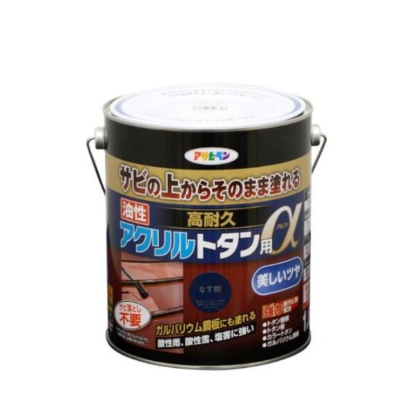 アサヒペン　　油性高耐久アクリルトタン用α（アルファ）　　３Ｋｇ