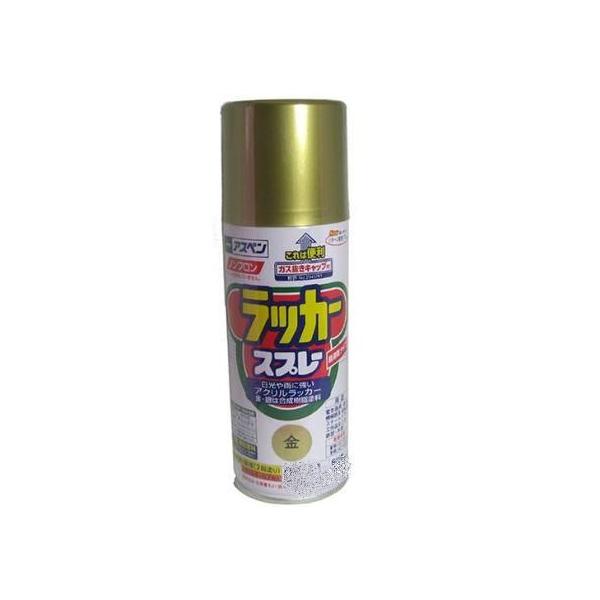 アサヒペン　　アスペンラッカースプレー　金　　　42０ｍＬ　　