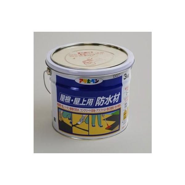 アサヒペン　　【合成樹脂防水材（溶剤系）】　屋根・屋上用防水材　D027   　3kg　