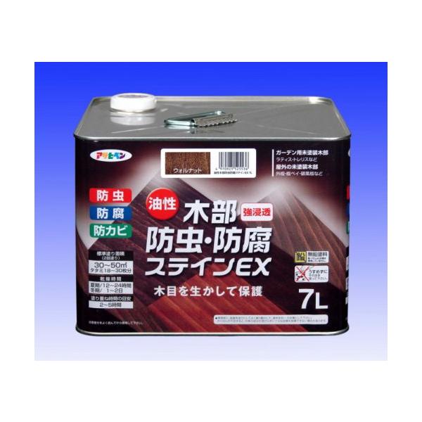 アサヒペン　　油性木部防虫・防腐ステインEX 　7Ｌ　−　アサヒペン　−