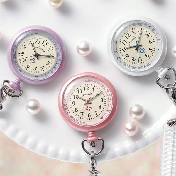 ⭐︎REDナースウォッチ多数出品中⭐︎ plusnao 懐中時計 ナースウォッチ 逆さ時計 アナログ 文字盤