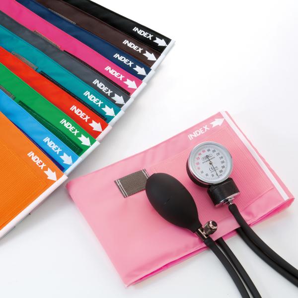 ラクに排気できるプッシュ式で微調整ができるノンラテックスタイプワンプッシュ排気なのでより正確性をアップ!微調整がしやすく聴診に集中できて、新人ナースさんへ特にオススメ。豊富なカラー展開の中から好きな色で計ろう。・ケース付・70cmのロングチ...