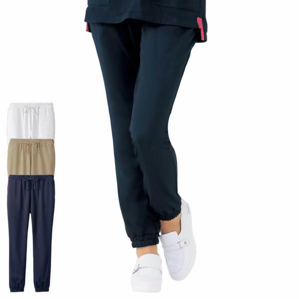 裾をぎゅっと！コレ、新しい！あったらいいな、が形になったジョガーパンツ・裾ゴムでもたつき知らず・総ゴムイージー仕様・ハピプラなので、色違い持ちも◎・KEYループ付●素材/アクティブストレッチ(ポリエステル100%)●ポケット位置/前両脇※調...