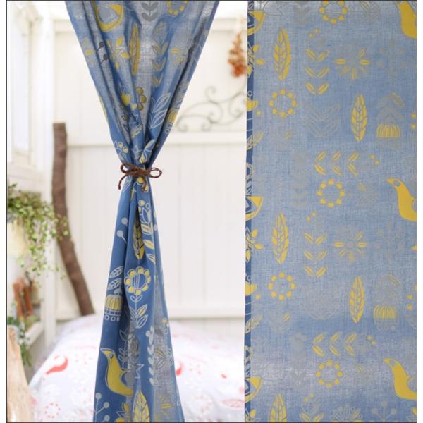 のれん ヒュッゲ おしゃれ 暖簾 ノレン 間仕切り 目隠し アジアン雑貨 北欧柄 布 ふるさと割 キッチンカーテン インテリア ファブリック