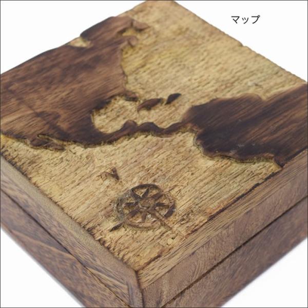 小物入れ アジアン雑貨 蓋付き ボックス 木製 箱 毎日がバーゲンセール 収納 卓上 アンティーク ハンドメイド ウッド 木彫り 手彫り ウッドボックス マンゴーウッド S