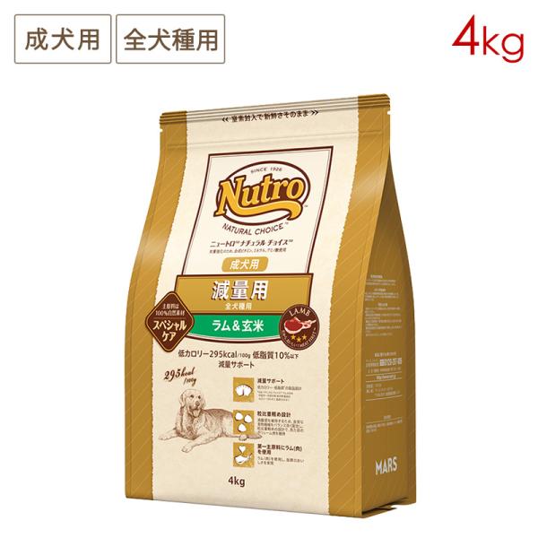 ニュートロ　ナチュラルチョイス　減量用　全犬種用　成犬用　ラム＆玄米　４ｋｇ　スペシャルケア　お一人様５点限り