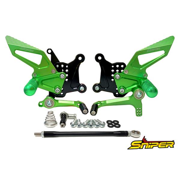 新品未使用♦ストライダー  スナップオン♦お値下げ承ります！ Ninja NINJA ZX-25R ZX-4R ストリート用 バックステップ 緑