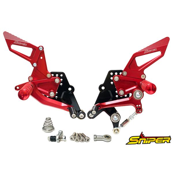 マ*タ様 cbr250rr バックステップ　mc51 ホンダ（HONDA） CBR250RR MC51 ストリート用 バックステップ赤
