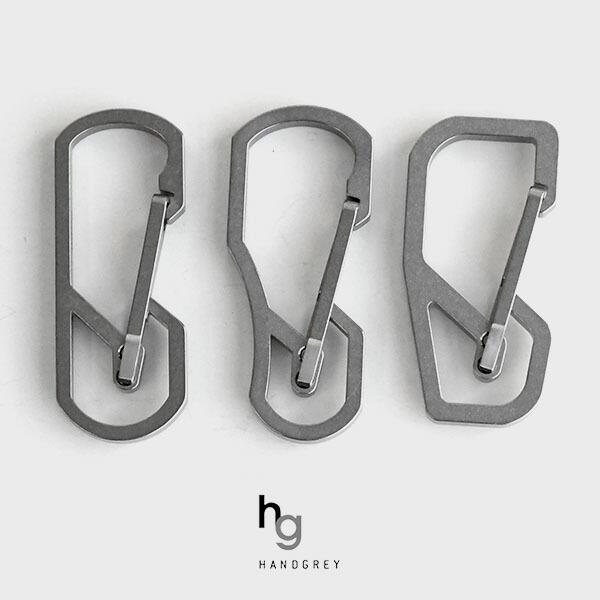 ハンドグレイ チタン製キーカラビナ キーリング付属 Handgrey Hシリーズ 全3モデル H1 H3 H4 セレクトショップ Nuts 通販 Paypayモール