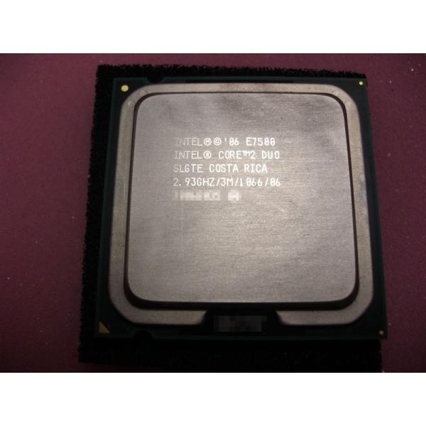 クリックポストにてお送りいたします。代引き発送は出来ません。配達日の指定および配達時間の指定は出来ません。＜商品＞中古CPUintel Core2Duo E7500 2.933GHzFSB 1066MHzL2 CASHE 3MBWolfda...