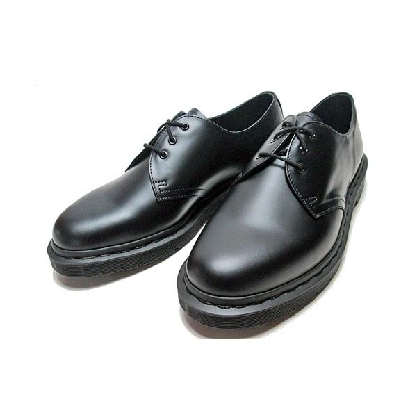 ドクターマーチン　Dr.Martens　１４６１　MONO　プレーントゥ 3-EYE SHOE　3ホールシューズ　ブラック　メンズ　レディース　靴