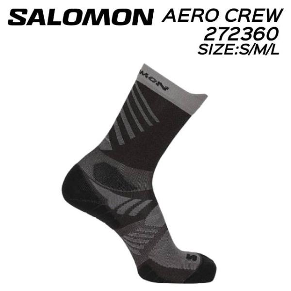 サロモン SALOMON LC2723600 AERO CREW ユニセックス ソックス 靴下【返品交換不可・のし不可】