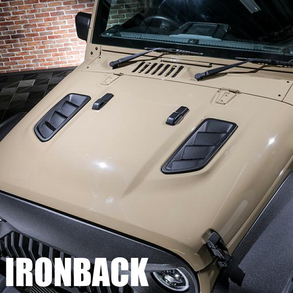 WRANGLER JK ボンネット　中古 IRONBACK ラングラー JK ボンネット JL風 JLスタイル フード ジープ