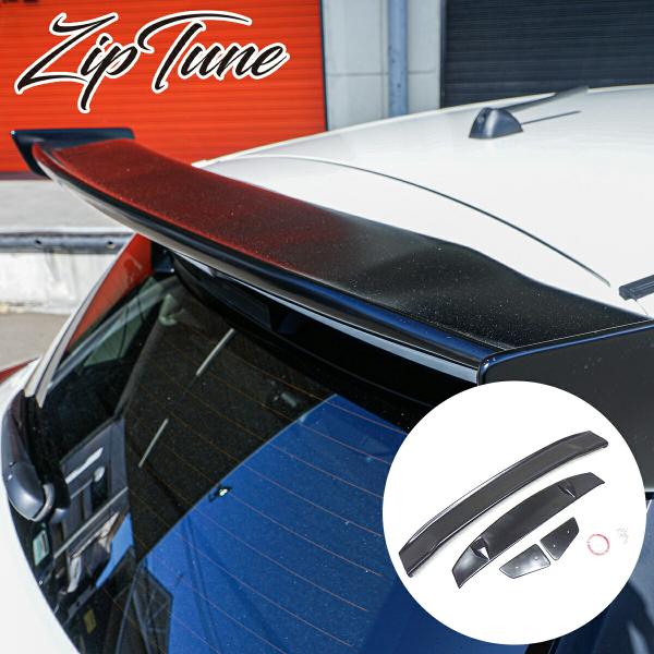 ZipTune 艶消しブラックで塗装済み ZC33S ウイング スイフト リアスポ