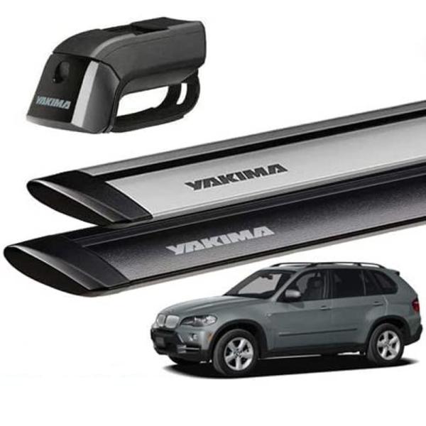 YAKIMA 正規品 BMW X5 E53/E70型 ルーフレール付き車両に適合 ベースキャリアセット (ティンバーライン・ジェットストリー