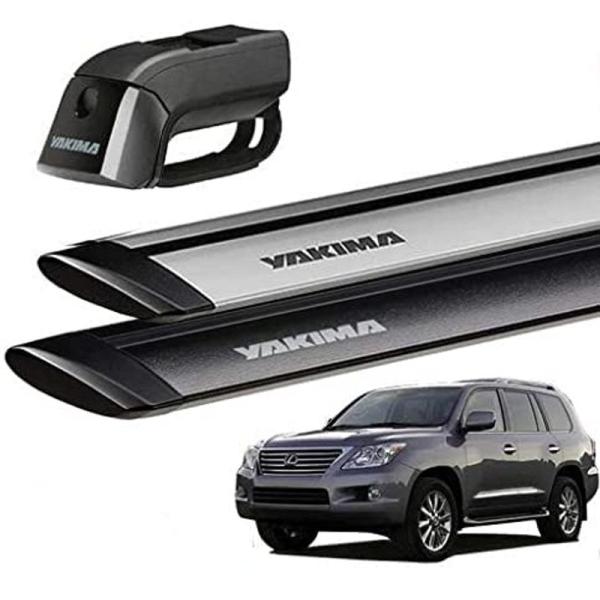 YAKIMA 正規品 レクサス LX470 J200型 ルーフレール付き車両に適合 ベースキャリアセット (ティンバーライン・ジェットストリ