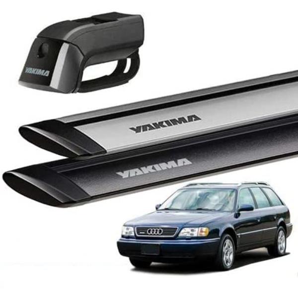 YAKIMA 正規品 アウディ A6/S6ワゴン 4A系 1994-97年式 ルーフレール付き車両に適合 ベースキャリアセット (ティンバー