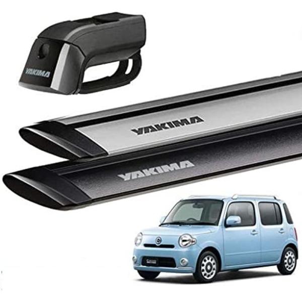 YAKIMA 正規品ダイハツ ミラココア ルーフレール付き車両に適合 ベースキャリアセット (ティンバーライン・ジェットストリームバーS)