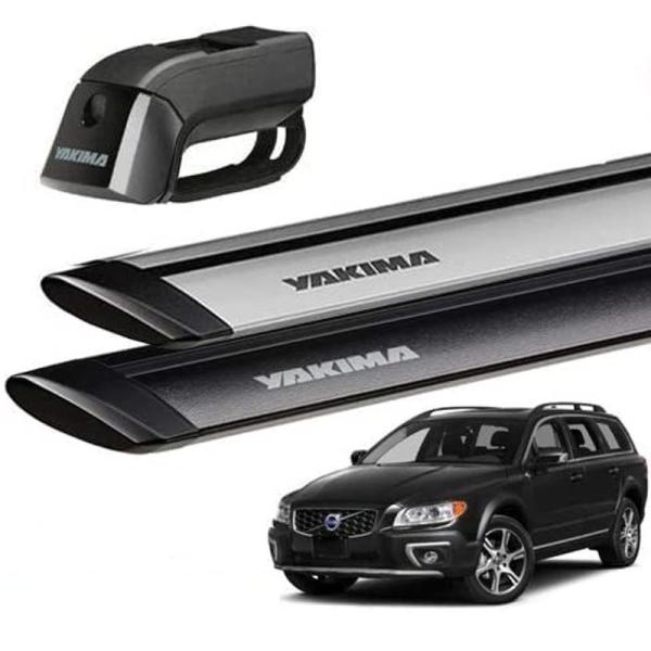 YAKIMA 正規品 ボルボ V70/XC70 ルーフレール付き車両に適合 ベースキャリアセット (ティンバーライン・ジェットストリームバー