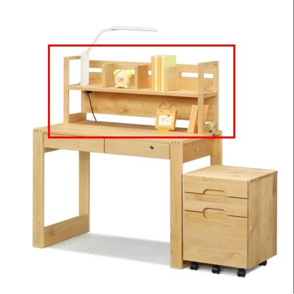 送料込み（対象外地域：北海道・沖縄・離島：別途お見積りさせて頂きますので事前にご連絡ください）アルダー材デスクシリーズ＜カローレ＞専用上棚です。[サイズ]巾1010・高さ430・奥行き230(mm)［規格］■生産地：中国■素材・成分：アルダ...