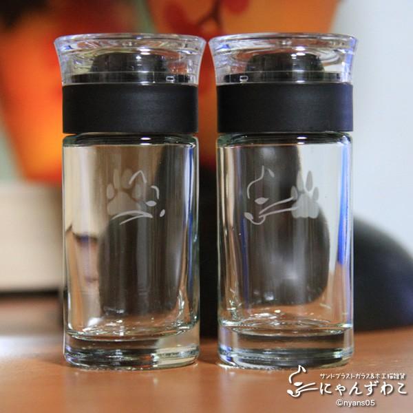 猫柄スパイスポット2個セット（キャップ＆ラック付）SP-12 / ねこ雑貨 