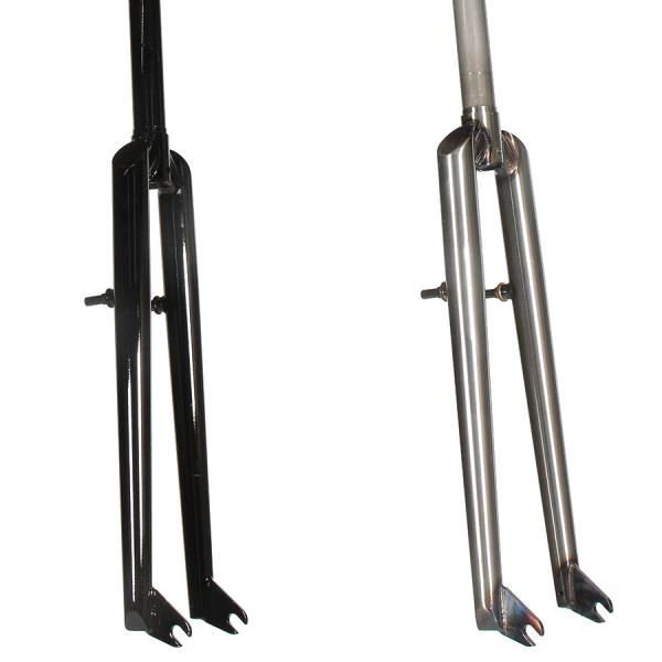 【Spec】材質：4130熱処理クロモリフォーク長：420mmフォークオフセット：35mmコラムサイズ：1-1/8 オーバーサイズ、コラム径28.6mm、クラウンレース座径30mmコラム長：210mm重さ：1250gカラー：Raw / Gr...