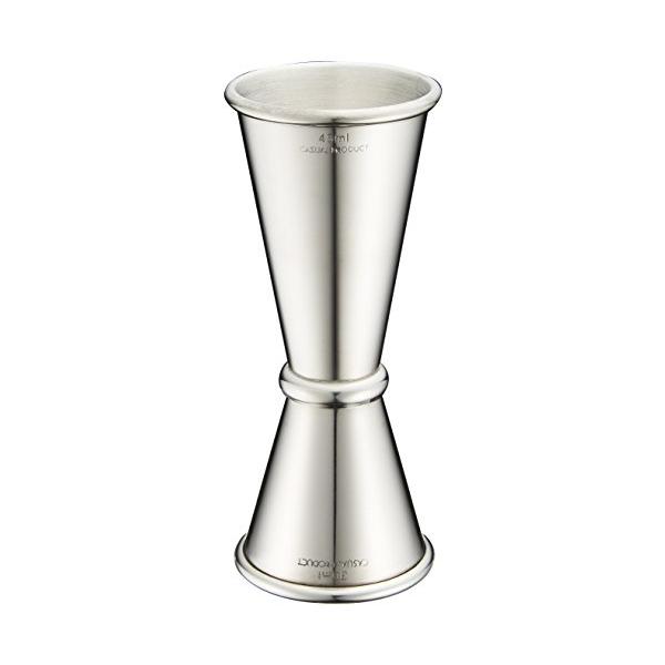 ・シルバー M(30/45ml) 027246・・Size:M(30/45ml)・サイズ:径4X11cm(30mlと45mlを計量することができます)・材質:18-8ステンレス・食器洗浄機対応・原産国:中国