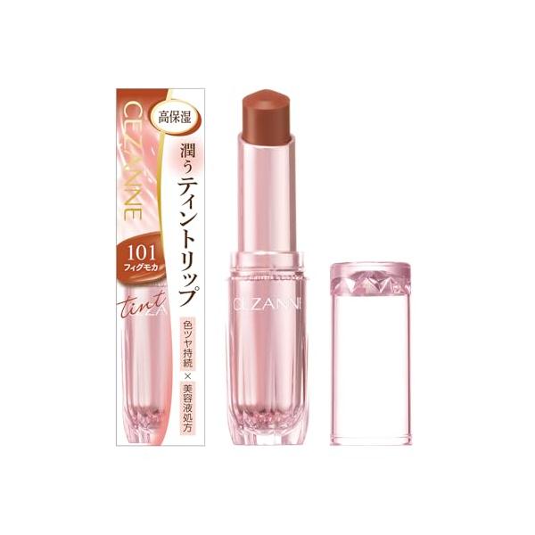 101 フィグモカ/-/-・Color:101 フィグモカFlavorName:なし・唇の乾燥・荒れを防ぎ、潤いで包み込む、色ツヤ続く美容液ティントリップ。