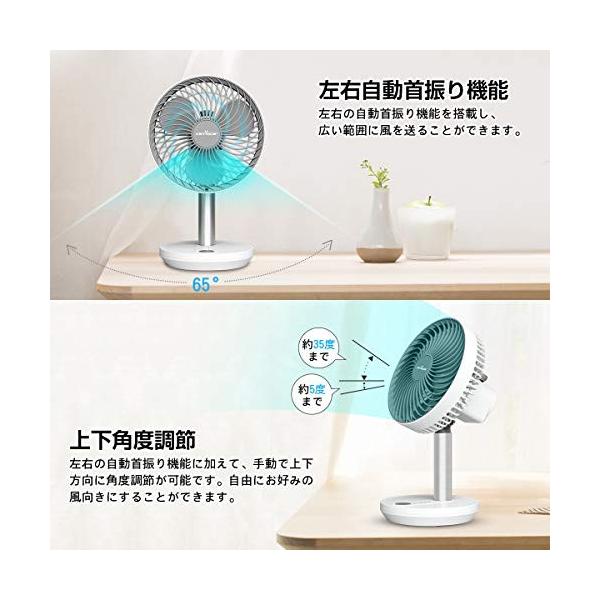 19年新商品 Keynice 卓上扇風機首振り充電式usb扇風機リズム風ミニ扇風機超強風静音風量3段階調節長時間連続使用節 Buyee 日本代购平台 产品购物网站大全 Buyee一站式代购