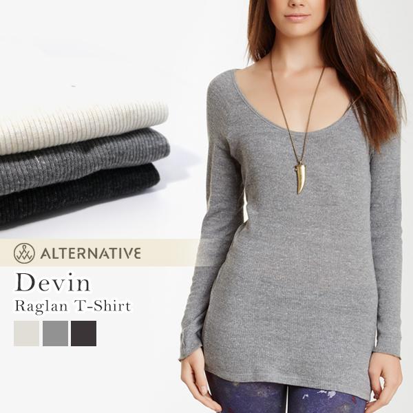 ALTERNATIVE オルタナティブ アパレル ラグランスリーブ Tシャツ