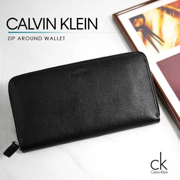 カルバンクライン 財布 メンズ 長財布 ラウンドファスナー Ck Calvin Klein Zip Around Wallet ロゴ レザー 黒 ブラック Calvin 13 W Lansh ランシュ 通販 Yahoo ショッピング