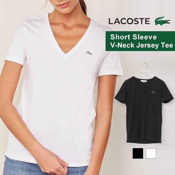 ラコステ レディース t 半袖 コットン ジャージー LACOSTE 定番 シンプル ベーシック カジュアル 女性用