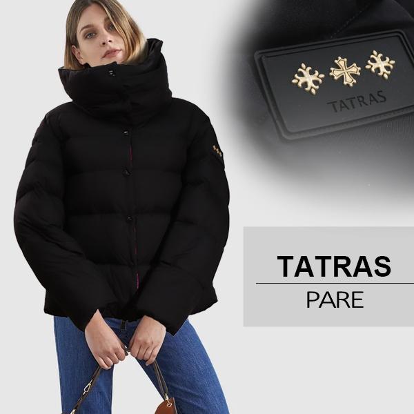 タトラス パレ ダウン レディース TATRAS PARE ブルゾン ショート 女性用 ダウンジャケット ダウンコート アウター ショート丈 ナイロン  防寒 ブラック 黒