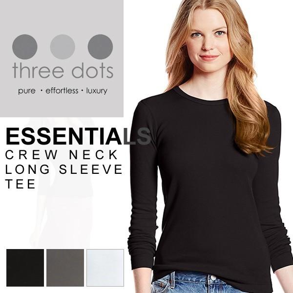 three dots（スリー ドッツ） three dots Tシャツ レディース クルー