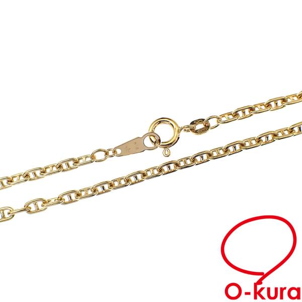 田中貴金属ジュエリー チェーン ネックレス K18YG 15.0g レディース 