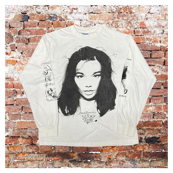 BOWWOW バウワウ ビョーク Bjork ロンT アベドン abedon Bjork ビョーク 長袖 Tシャツ Vespertine ヴェスパタイン ロンT 白 XL