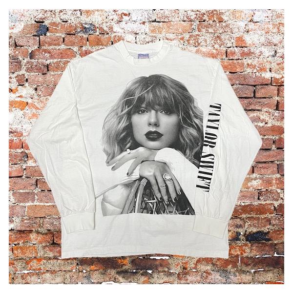Taylor Swift テイラースウィフト 長袖 Tシャツ THE ERAS TOUR ロンT 白 XL バンドT ロックT ツアーT アーティストT メンズ レディース ユニセックス