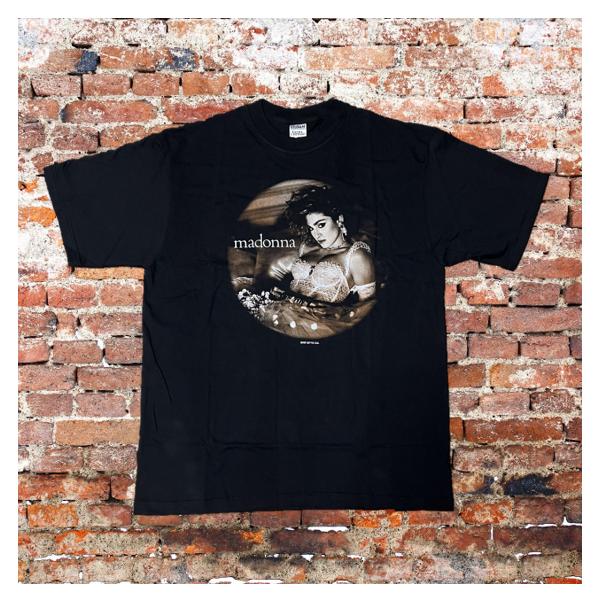 Madonna / マドンナ Tシャツ the virgin tour 1985 XL 黒 両面プリント