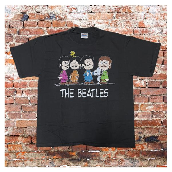 U.S Beatles ビートルズ ネイビー Tシャツ・カットソー M THE BEATLES Tシャツ ネイビー M ビートルズ GILDAN - 古着屋