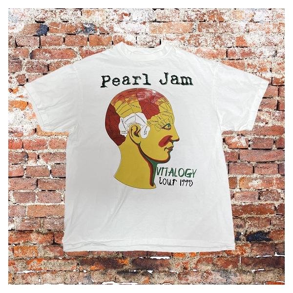 Pearl Jam / パールジャム Tシャツ Vitalogy Tour 1995 XL 白 両面