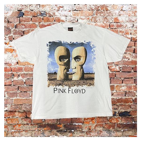 Pink Floyd ピンクフロイド Tシャツ The Division Bell Tour ツアーT バンドT ロックT 対 90s プログレ ヴィンテージスタイル グラフィック トップス 半袖 白 XL