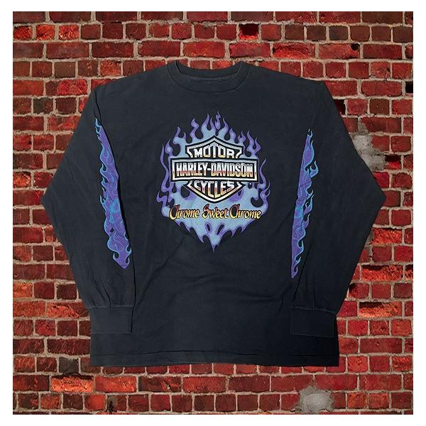 Harley-Davidson ハーレーダビッドソン 長袖 Tシャツ フレイム ロンT
