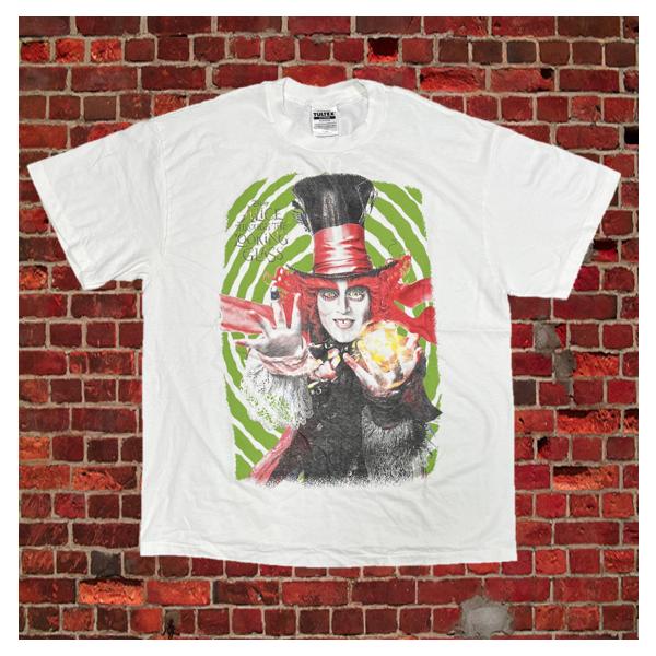 アリス・イン・ワンダーランド / 時間の旅 Tシャツ ジョニーデップ 半袖 白 ホワイト メンズ レディース XL 映画Tシャツ 映画グッズ ユニセックス
